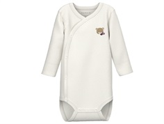 Name It wrap bodysuit white alyssum with teddy bear